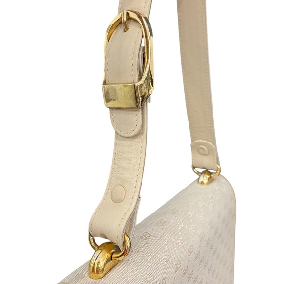 Gucci Shoulder Bag w/ COA | Authentic Gucci Handbag Gold Hardware Ivory Micro GG - Picture 4 of 16